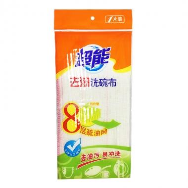 超能8层疏油网去油洗碗布1条装**/包