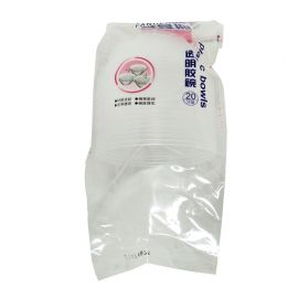 芳草地透明胶碗360ml(20只装)/袋