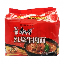 康师傅红烧牛肉面(5连包)82.5g/包