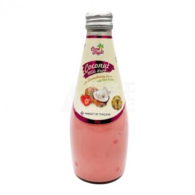 可可优草莓味椰子果肉椰汁饮料290ml**/瓶