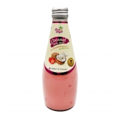 可可优草莓味椰子果肉椰汁饮料290ml**/瓶