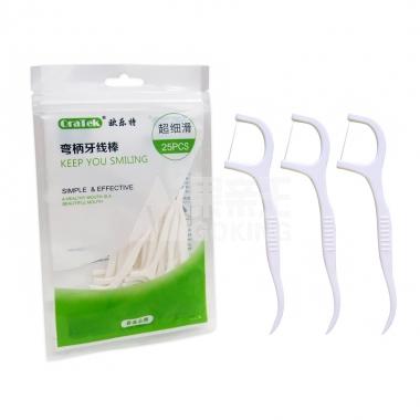 欧乐特弯柄牙线棒袋装25支**/袋
