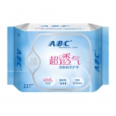 ABC超透气劲吸棉柔护垫量多型22片(含KMS)163mm*K25/包