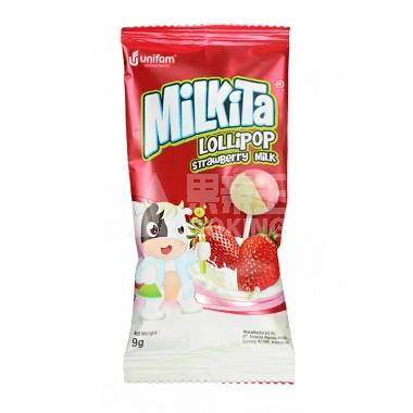 (印尼)优你康草莓味牛奶棒棒糖（条装）**/条
