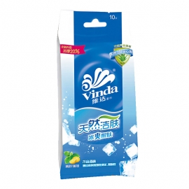 维达V1001（湿巾）冰爽醒肤10片独立装/包