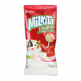 (印尼)优你康草莓味牛奶棒棒糖（条装）