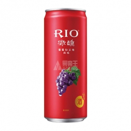 RIO锐澳微醺3度葡萄白兰地味鸡尾酒330ml/罐
