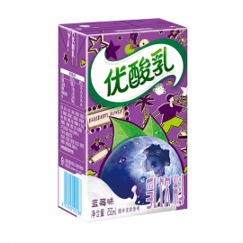 伊利优酸乳蓝莓味250ml/盒
