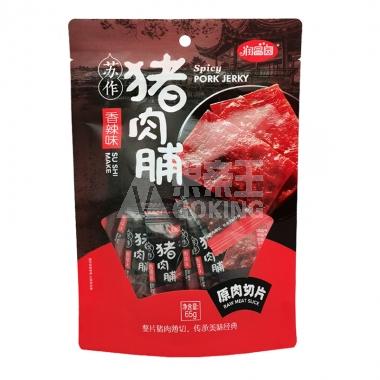 润昌圆苏作猪肉脯香辣味60g/包