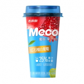 香飘飘Meco蜜谷果汁茶(红石榴白葡萄)400ml/杯