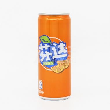 芬达橙味汽水细长罐罐装330ml/罐