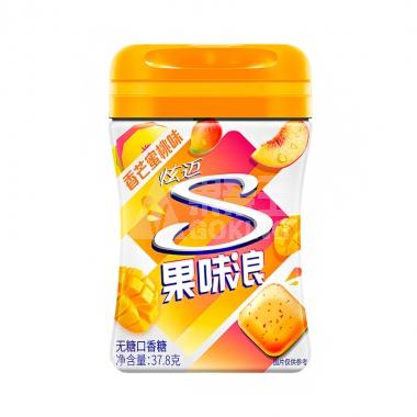 炫迈香芒蜜桃味果味浪起来口香糖37.8g/瓶