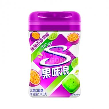 炫迈热情百香果味果味浪起来口香糖37.8g/瓶