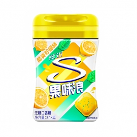 炫迈酷爽柠檬味果味浪起来口香糖37.8g/瓶