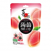 喜之郎水蜜桃味蒟蒻挤食果冻袋装120g/袋