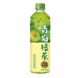 统一青梅绿茶500ml/瓶
