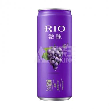RIO锐澳微醺3度葡萄白兰地味鸡尾酒330ml/罐
