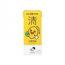 喜茶柠檬清绿果汁茶饮料250ml/盒
