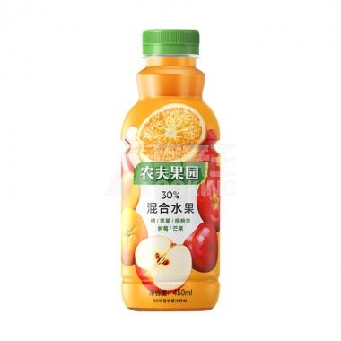 农夫山泉果园橙胡萝卜苹果450ml/瓶