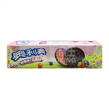 奥利奥夹心饼干缤纷双果味树莓+蓝莓97g/盒