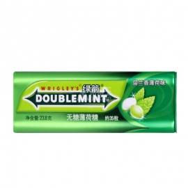 绿箭薄荷糖留兰香味铁盒23.8g35粒/罐
