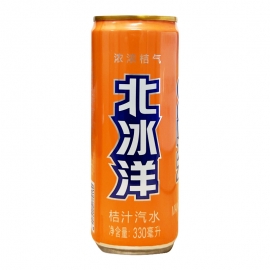 北冰洋桔汁味汽水330ml/罐