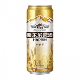 [无奖](佛山05)哈尔滨啤酒小麦王罐装500ml/罐
