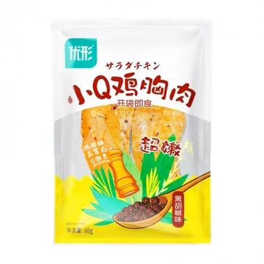优形小Q鸡胸肉黑胡椒味60g90天