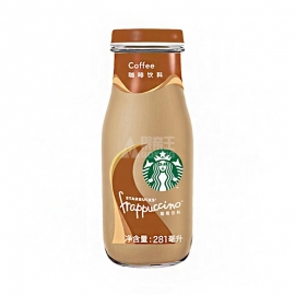 星巴克星冰乐咖啡味咖啡饮料281ml/瓶