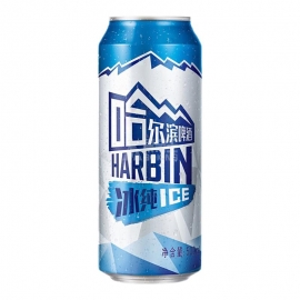 (佛山)哈尔滨啤酒冰纯罐装500ml(18罐)/罐
