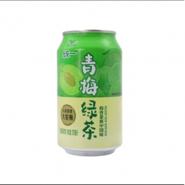 统一青梅绿茶罐装310ml/罐