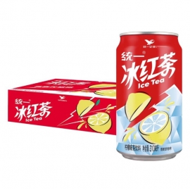 统一冰红茶柠檬味罐装310ml/罐