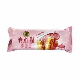 徐福记卷心酥清新草莓味袋装52g/包