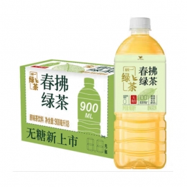 统一无糖春拂绿茶900ml/瓶