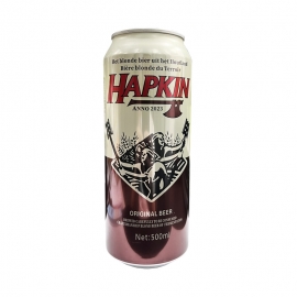 hapkin比利时风味金色啤酒500ml/罐