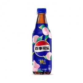 百事可乐中瓶白桃乌龙味500ml/瓶