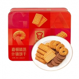 嘉顿精选什锦饼干380g/罐