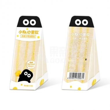 小白心里软奶皮三明治面包65g90天/包