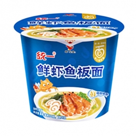 统一来一桶鲜虾鱼板面101g/桶