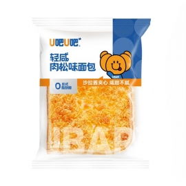 U吧U吧轻咸肉松味三明治面包90g90天/包