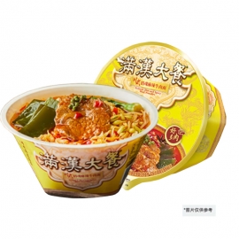 统一满汉大餐（销魂麻辣）牛肉面195g**/碗