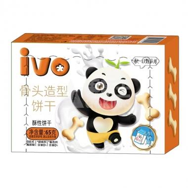小莞同学骨头造型饼干牛奶65g/盒