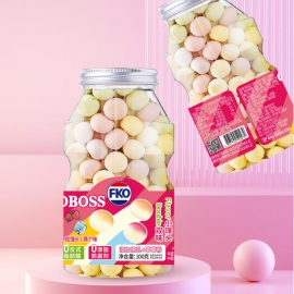 FKO双味小馒头草莓牛奶味100g/罐