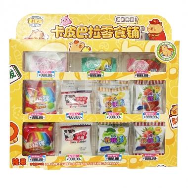 美佳园卡皮巴拉零食铺（盒装）糖果53g/盒
