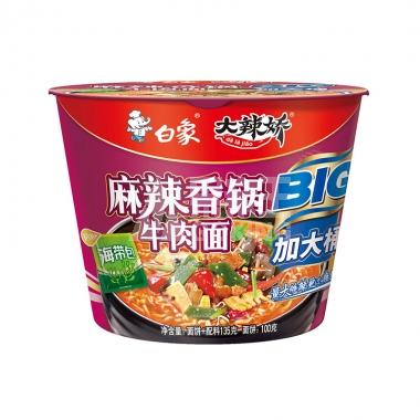 白象（大辣娇加大桶）麻辣香锅牛肉面135g/桶