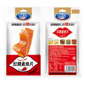 #贤哥红烧素鱼片101g/包
