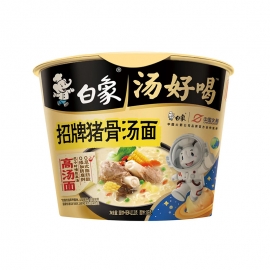 白象（汤好喝）招牌猪骨汤面112g/桶
