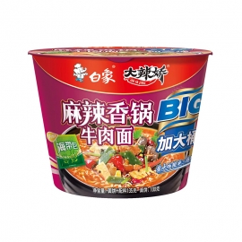 白象（大辣娇加大桶）麻辣香锅牛肉面135g/桶