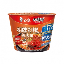白象（大辣娇加大桶）招牌剁椒鱼头面128g/桶