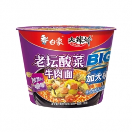 白象（大辣娇加大桶）老坛酸菜面143g/桶
